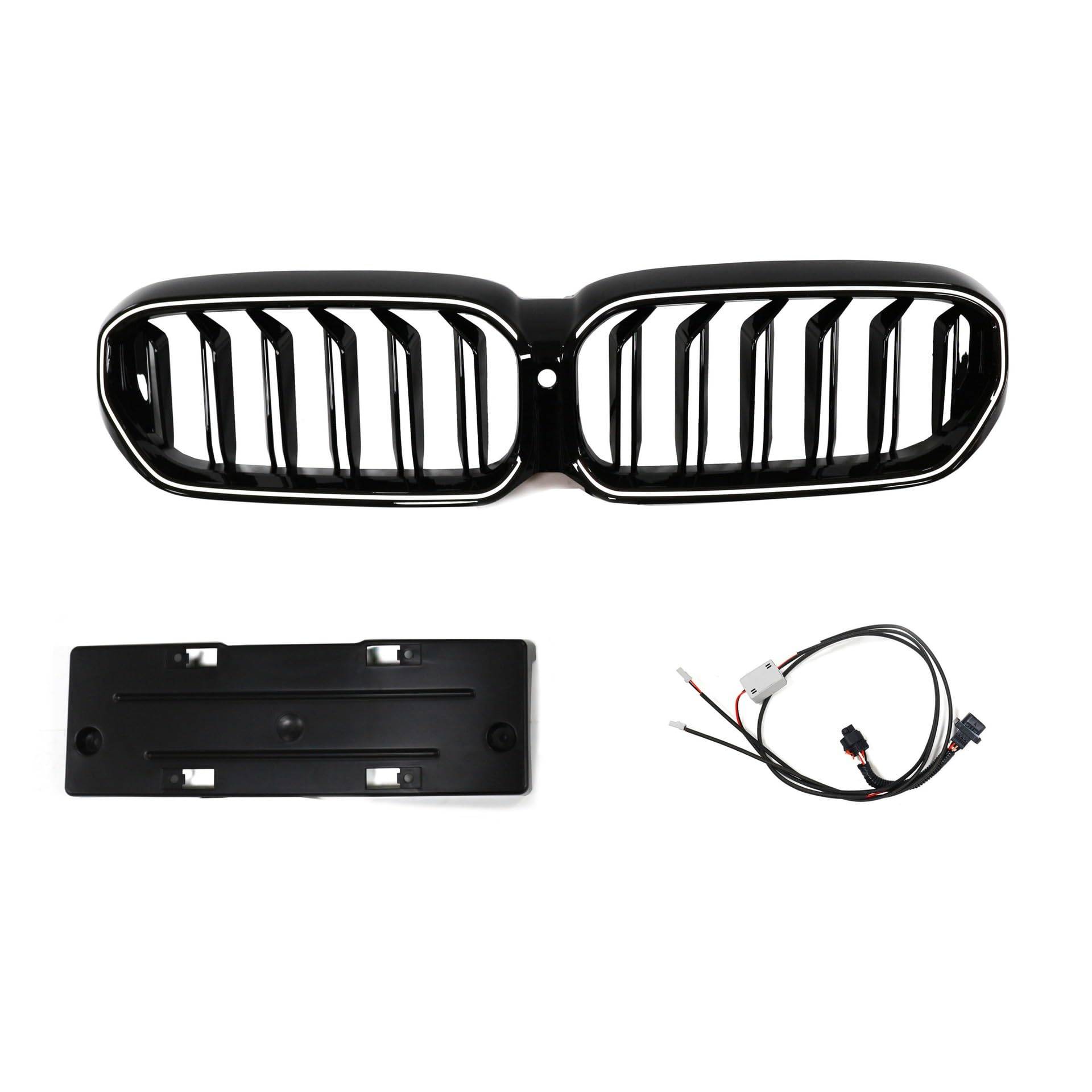 Auto Front Grill für BMW 5 Series G30/G38 2021-2023, Dauerhaft Edel Sportlichen Look Kühlergrill Auto Zubehör Auto Front Grill für BMW 5 Series G30/G38 2021-2023, Dauerhaft Edel Sportlichen Look Kühlergrill Auto Zubehör von Cherry66
