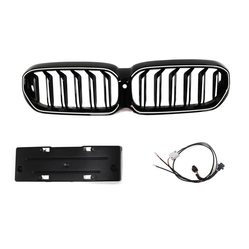 Auto Front Grill für BMW 5 Series G30/G38 2021-2023, Dauerhaft Edel Sportlichen Look Kühlergrill Auto Zubehör von Cherry66