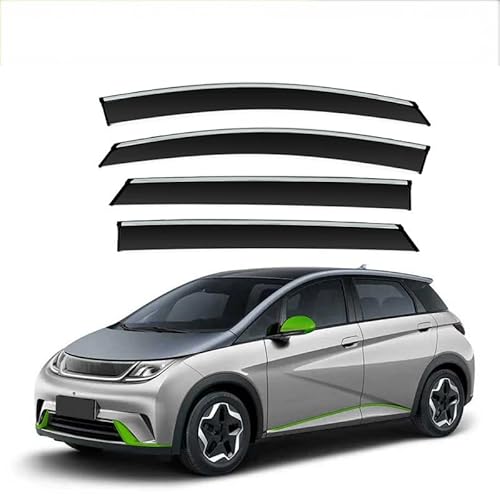 WINDABWEISER für BYD Dolphin/ATTO 2 MK1 2022+ Silver Bright Strip Window Rain Shield, Autofenster Windabweiser Fenster Visiere Lüftung Sabweiser Seitenfenster-Visier WINDABWEISER für BYD Dolphin/ATTO 2 MK1 2022+ Silver Bright Strip Window Rain Shield, Autofenster Windabweiser Fenster Visiere Lüftung Sabweiser Seitenfenster-Visier von Cherry66
