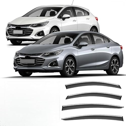 WINDABWEISER für Chevrolet Cruze Sedan/Hatchback MK2-J400-D2LC 2017-2022+ Silver Bright Window Strip, Autofenster Windabweiser Fenster Visiere Lüftung Sabweiser Seitenfenster-Visier WINDABWEISER für Chevrolet Cruze Sedan/Hatchback MK2-J400-D2LC 2017-2022+ Silver Bright Window Strip, Autofenster Windabweiser Fenster Visiere Lüftung Sabweiser Seitenfenster-Visier von Cherry66