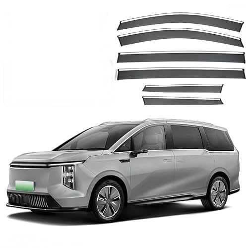 WINDABWEISER für Datong Mifa 7 MK1 2023+ 6PCS Silver Bright Strip Window, Autofenster Windabweiser Fenster Visiere Lüftung Sabweiser Seitenfenster-Visier WINDABWEISER für Datong Mifa 7 MK1 2023+ 6PCS Silver Bright Strip Window, Autofenster Windabweiser Fenster Visiere Lüftung Sabweiser Seitenfenster-Visier von Cherry66