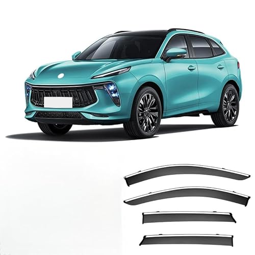 WINDABWEISER für Dongfeng Fengxing T5 EVO MK1 2020+ Silver Bright Strip Window Rain Shield, Autofenster Windabweiser Fenster Visiere Lüftung Sabweiser Seitenfenster-Visier WINDABWEISER für Dongfeng Fengxing T5 EVO MK1 2020+ Silver Bright Strip Window Rain Shield, Autofenster Windabweiser Fenster Visiere Lüftung Sabweiser Seitenfenster-Visier von Cherry66