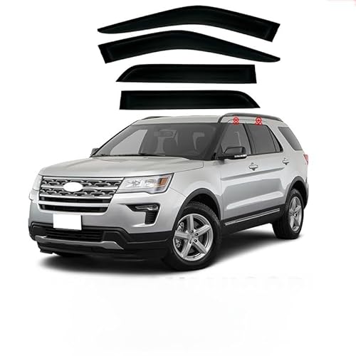 WINDABWEISER für Ford Explorer MK5-U502 2011-2019 No Bright Strip Window, Autofenster Windabweiser Fenster Visiere Lüftung Sabweiser Seitenfenster-Visier WINDABWEISER für Ford Explorer MK5-U502 2011-2019 No Bright Strip Window, Autofenster Windabweiser Fenster Visiere Lüftung Sabweiser Seitenfenster-Visier von Cherry66