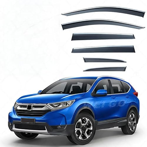 WINDABWEISER für Honda CRV MK5-RT-RW 2017-2022 Silver Bright Strip Window 6PCS, Autofenster Windabweiser Fenster Visiere Lüftung Sabweiser Seitenfenster-Visier WINDABWEISER für Honda CRV MK5-RT-RW 2017-2022 Silver Bright Strip Window 6PCS, Autofenster Windabweiser Fenster Visiere Lüftung Sabweiser Seitenfenster-Visier von Cherry66