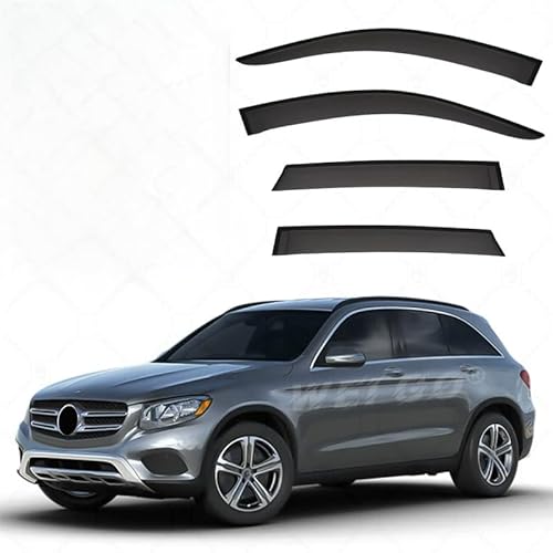 WINDABWEISER für Mercedes-Benz GLC-Class MK1-X253 2016-2021 No Bright Strip Window, Autofenster Windabweiser Fenster Visiere Lüftung Sabweiser Seitenfenster-Visier WINDABWEISER für Mercedes-Benz GLC-Class MK1-X253 2016-2021 No Bright Strip Window, Autofenster Windabweiser Fenster Visiere Lüftung Sabweiser Seitenfenster-Visier von Cherry66