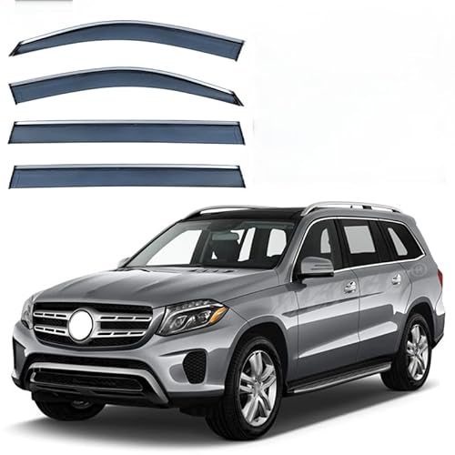WINDABWEISER für Mercedes-Benz GLS-Class MK2-X166 2013-2019 Silver Bright Strip Window, Autofenster Windabweiser Fenster Visiere Lüftung Sabweiser Seitenfenster-Visier WINDABWEISER für Mercedes-Benz GLS-Class MK2-X166 2013-2019 Silver Bright Strip Window, Autofenster Windabweiser Fenster Visiere Lüftung Sabweiser Seitenfenster-Visier von Cherry66