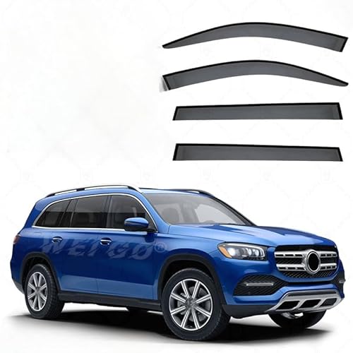 WINDABWEISER für Mercedes-Benz GLS-Class MK3-X167 2020+ No Bright Strip Window, Autofenster Windabweiser Fenster Visiere Lüftung Sabweiser Seitenfenster-Visier von Cherry66