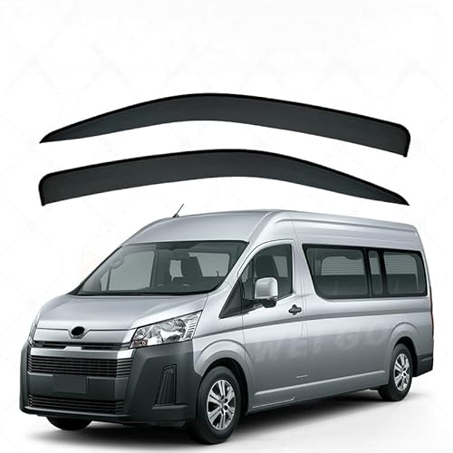 WINDABWEISER für Toyota Hiace MK6-H300 2019+ Without Bright Strip Window Rain Shield 2PCS, Autofenster Windabweiser Fenster Visiere Lüftung Sabweiser Seitenfenster-Visier WINDABWEISER für Toyota Hiace MK6-H300 2019+ Without Bright Strip Window Rain Shield 2PCS, Autofenster Windabweiser Fenster Visiere Lüftung Sabweiser Seitenfenster-Visier von Cherry66