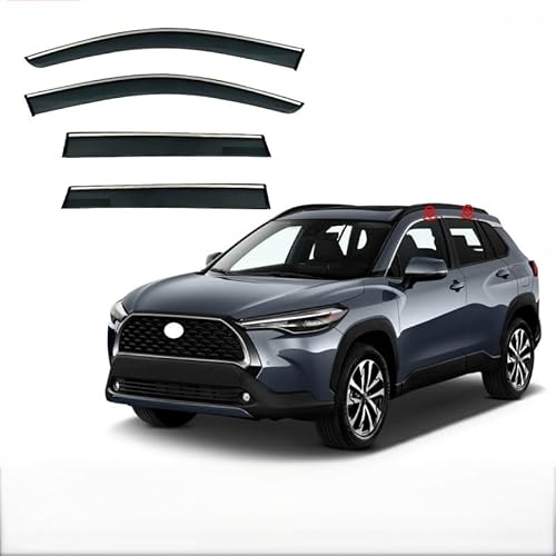 WINDABWEISER für Toyota Landa/Ruifang MK1-XG10 2022+ Silver Bright Strip Window, Autofenster Windabweiser Fenster Visiere Lüftung Sabweiser Seitenfenster-Visier WINDABWEISER für Toyota Landa/Ruifang MK1-XG10 2022+ Silver Bright Strip Window, Autofenster Windabweiser Fenster Visiere Lüftung Sabweiser Seitenfenster-Visier von Cherry66