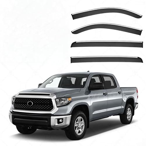 WINDABWEISER für Toyota Tundra MK2-XK50 2007-2021 Silver Bright Window Strips, Autofenster Windabweiser Fenster Visiere Lüftung Sabweiser Seitenfenster-Visier WINDABWEISER für Toyota Tundra MK2-XK50 2007-2021 Silver Bright Window Strips, Autofenster Windabweiser Fenster Visiere Lüftung Sabweiser Seitenfenster-Visier von Cherry66