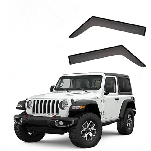 WINDABWEISER für Wrangler MK4-JL 2018-2022+ Window Rain Shield Without Bright Strip 2PCS, Autofenster Windabweiser Fenster Visiere Lüftung Sabweiser Seitenfenster-Visier WINDABWEISER für Wrangler MK4-JL 2018-2022+ Window Rain Shield Without Bright Strip 2PCS, Autofenster Windabweiser Fenster Visiere Lüftung Sabweiser Seitenfenster-Visier von Cherry66