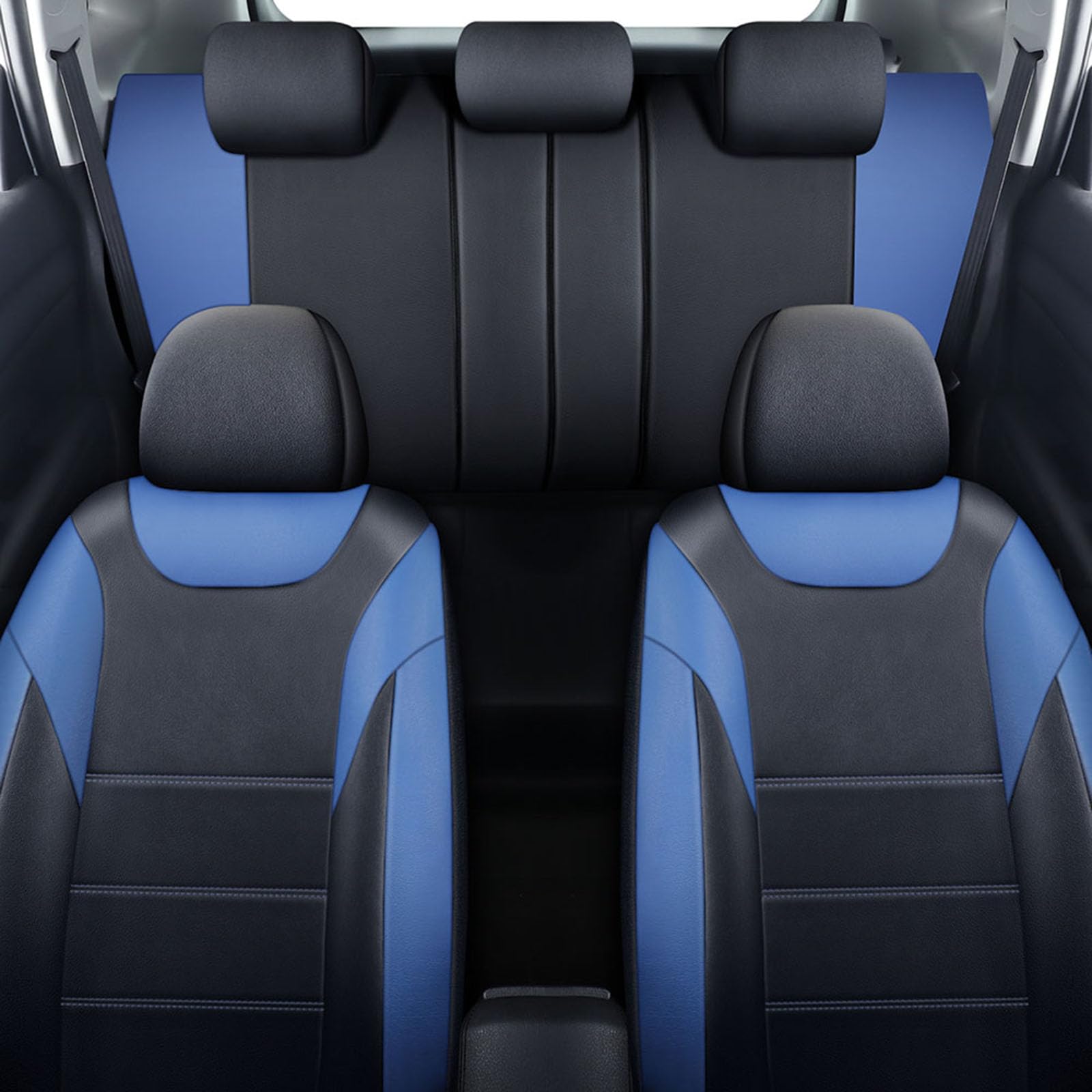 Chifeng Universal pu Leder Auto Sitzbezug Set Vordere Reihe Rücksitz Schutzabdeckungen Auto Interieur Zubehör für Audi A1 8X1 8XK A3 8p 8v 8l Sportback A4 8K2 B8 b6 b7 b8 A6 Q3 Q5 Q7 SQ5 von Chifeng
