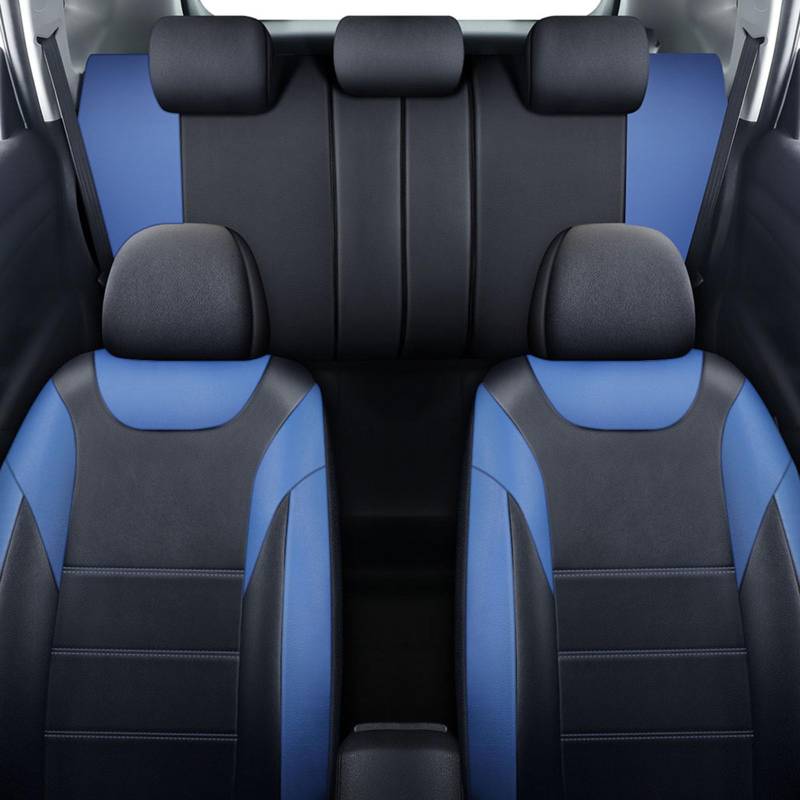 Chifeng Universal pu Leder Auto Sitzbezug Set Vordere Reihe Rücksitz Schutzabdeckungen Auto Interieur Zubehör für Mercedes-Benz C-Klasse W202 W203 W204 W205 von Chifeng