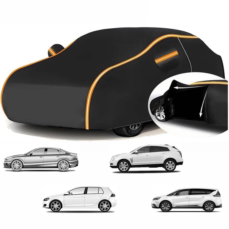 Autoabdeckung Winter für 𝖬ercedes-𝖡enz GLC Coupe 2015-2021 Wasserdicht Sonnenschutz für Allwetterschutz Autoplane,Staubdicht Atmungsaktiv Schneesicher Regensicher(Schwarz) von Chihen