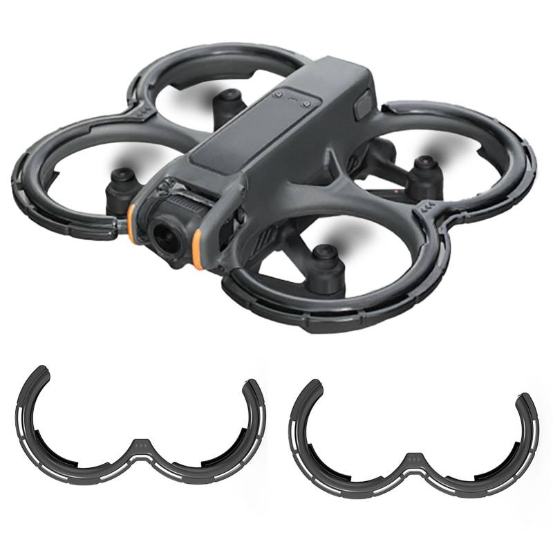 Chingcoo Propellerschutz für DJI Avata 2, Propeller Drohne Schutzhülle Protective Bumper Schutzhülle, Anti-Collision Shockproof, Prop Protector für DJI Avata 2 Fly More Combo Drohne Zubehör, Schwarz von Chingcoo