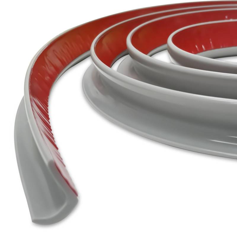 J Shape RV Regenrinne, Selbstklebende Rückseite, Regenrinnen Geeignet für alle Arten von Autos, LKWs, Wohnmobilen und Yachten (Grau, 2.5M) von Chingcoo
