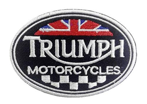 Aufnäher zum Aufbügeln, bestickt, Motiv: Triumph British Motorcycles von Choppershop