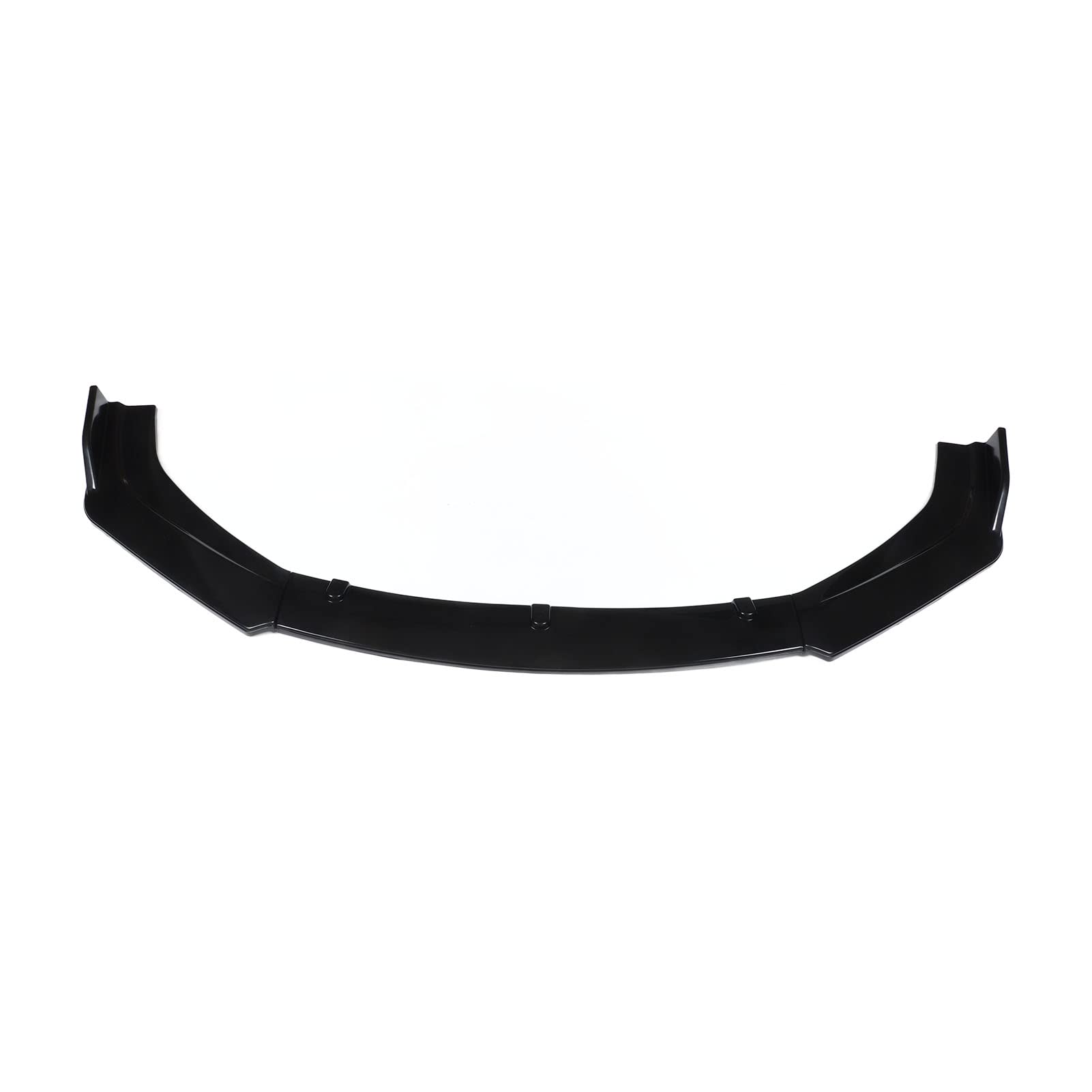 Frontstoßstange Lippe Frontspoiler Karosserie Kit Splitter Glänzend Schwarz Hohe Festigkeit Universal von Chrees