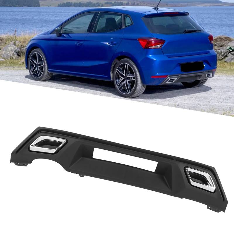Hecklippe Diffusor Heckstoßstange Lippe Heckstoßstange Diffusor Lippe Unterspoiler Style Kompatibel SEAT MK5 6F 2017-2021 von Chrees