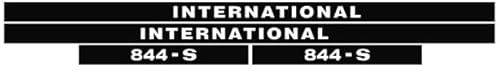 IHC Aufkleber international 844S Logo Emblem Sticker Label lang von Christians-Traktorshop