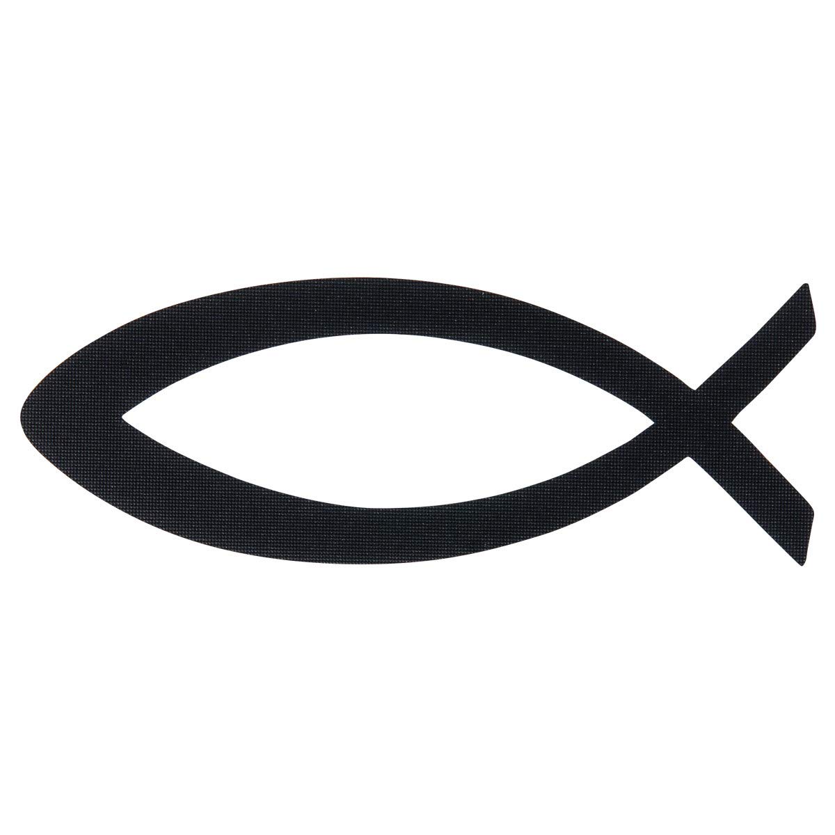 Christliche Geschenkideen °* Auto-Aufkleber Fisch Ichthys 9cm, wetterfest und lichtbeständig (schwarz) von Christliche Geschenkideen