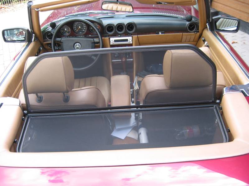 Airax Windschott geeignet für Mercedes R107 280, 300, 350, 380, 420, 450, 560 SL von Chrom Design