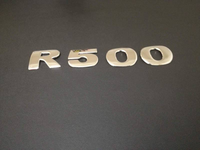 Scania R Serie Edelstahl Chrom 'R 500' poliert Nummernabdeckung Kühlergrill Modell Abzeichen von Chromotive