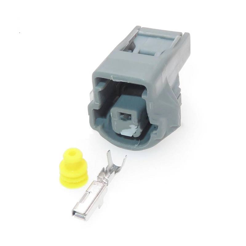 ChunLK 1 Set 1 Loch 90980-11166 Auto wasserdichte Steckdose 7283-1015-10 Auto Klopfsensor AC Montage Verdrahtung Terminal Stecker(Svart) von ChunLK