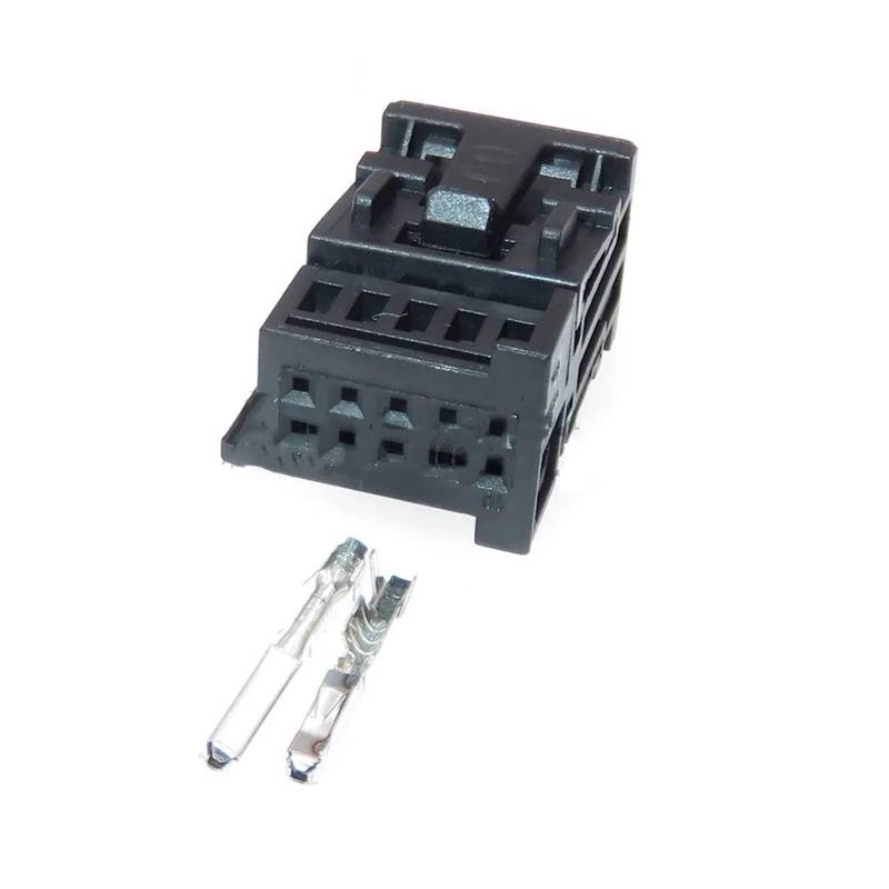 ChunLK 1 Set 10 Loch 1-929270-1 835294505 1355789-1 AC Montage Auto Zündung Kabelbaum Buchse mit Terminal(Svart) von ChunLK