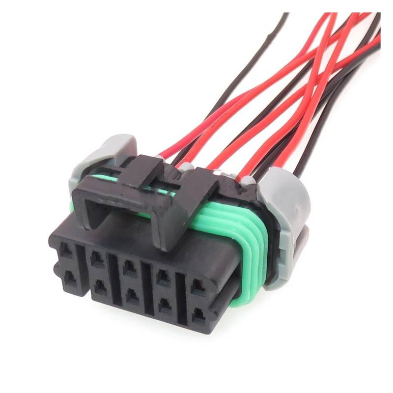 ChunLK 1 Set 10 Loch 12045808 12177081 12065425 Auto Ersatz Buchse AC Montage Auto Stecker Mit Terminal Und Gummi Dichtungen(Gray2) von ChunLK