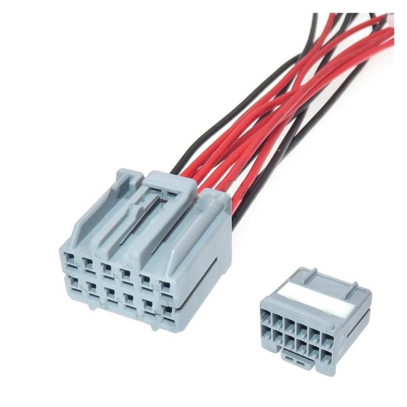 ChunLK 1 Set 12 Loch 917978-1 917978-6 Auto Multimedia Buchse AC Montage for 1456599-1 90980-11424 Auto Audio Draht Stecker(Brown) von ChunLK