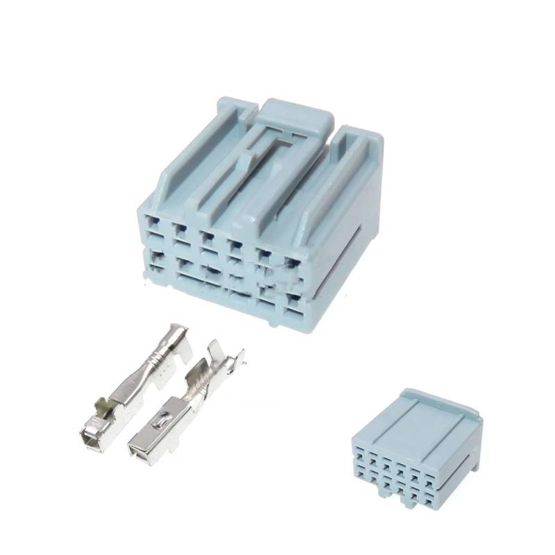 ChunLK 1 Set 12 Loch 917978-1 917978-6 Auto Multimedia Buchse AC Montage for 1456599-1 90980-11424 Auto Audio Draht Stecker(Orange) von ChunLK