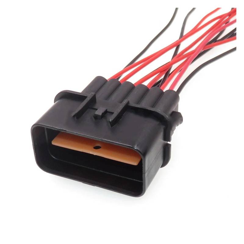 ChunLK 1 Set 12 Loch AC Montage Auto Elektrische Draht Adapter PB625-12027 PB621-12020 Automobil Scheinwerfer Buchse Auto Sensor Stecker(Rosso) von ChunLK