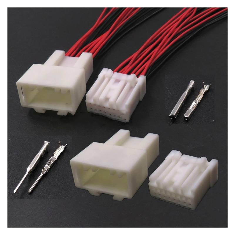 ChunLK 1 Set 16 Loch 6098-4339 6098-4333 Miniatur Weiß AC Montage Stecker Auto Lenkrad Verdrahtung Multifunktionale buchse(Yellow) von ChunLK