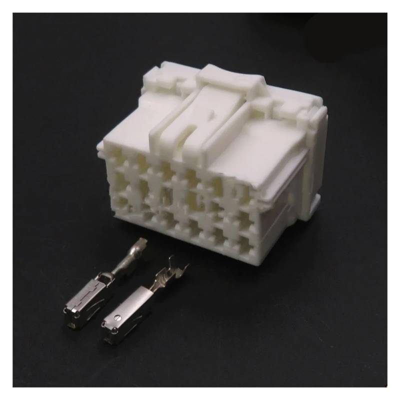 ChunLK 1 Set 18 Loch 7-968974-1 2-967629-1 AC Montage Auto Elektrische Kabelbaum Buchse Auto Power Verstärker Kunststoff Gehäuse Stecker(Svart) von ChunLK