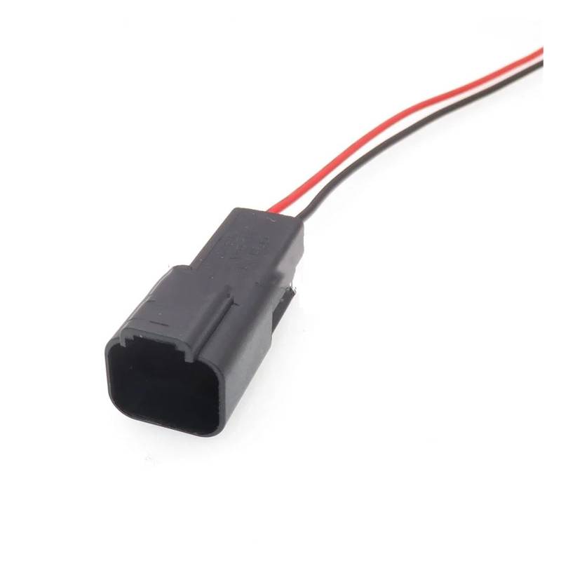 ChunLK 1 Set 2-Loch AC-Montage Auto-Ersatzstecker mit Terminal Schwarz Auto-Kunststoffgehäuse Versiegelte Buchse DT04-2P DT06-2S(Rosso) von ChunLK