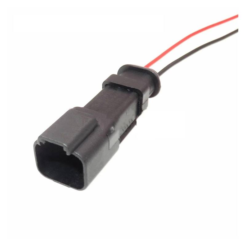 ChunLK 1 Set 2 Loch DT04-2S-E008 AC Montage Auto Kabel Stecker wasserdichte Steckdose DT04-2P-E008 Auto Draht Stecker(Rosso) von ChunLK