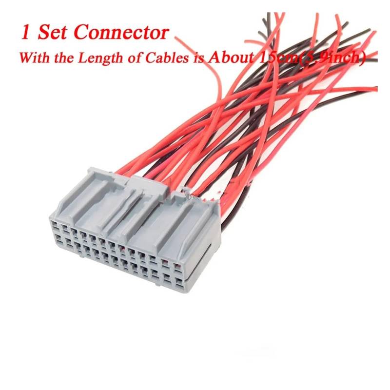 ChunLK 1 Set 26 Loch Auto AC Montage Draht Kabel Stecker 917992-6 Automobil Unversiegelt Buchse 917992-2 178801-6 Auto Verbund Stecker(White) von ChunLK