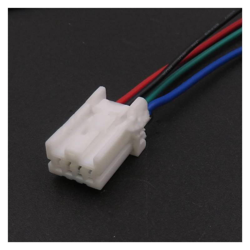 ChunLK 1 Set 4 Loch AC Montage Auto Rückfahr Kamera Kabel Harness Unversiegelt Buchse for Stecker Mit Terminal(Gray2) von ChunLK