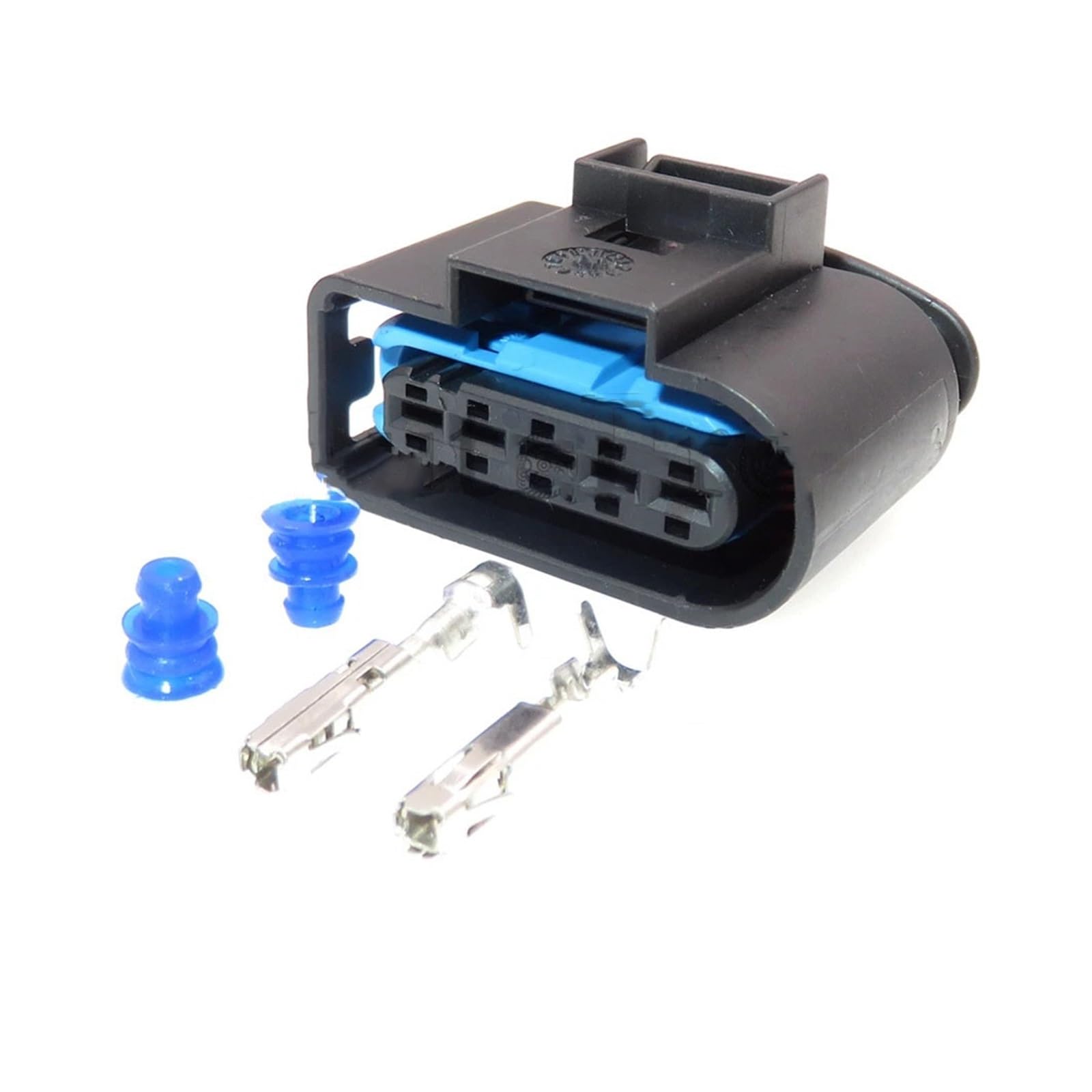 ChunLK 1 Set 5 Loch 1J0973999A Auto Buchse Auto Luftmassenmesser Elektrische Stecker AC Montage 1J0 973 999 for MK4 TDI ALH(White) von ChunLK