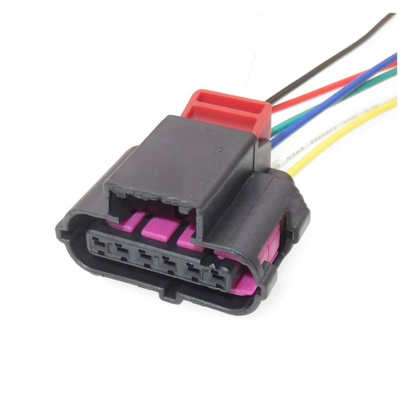 ChunLK 1 Set 6 Loch AC Montage Auto wasserdichte Elektrische Stecker 8K0973706 Accelerator Gaspedal Dichtung Stecker(Rosso) von ChunLK