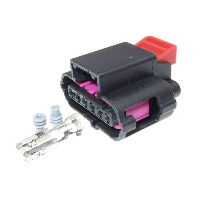 ChunLK 1 Set 6 Loch AC Montage Auto wasserdichte Elektrische Stecker 8K0973706 Accelerator Gaspedal Dichtung Stecker(White) von ChunLK