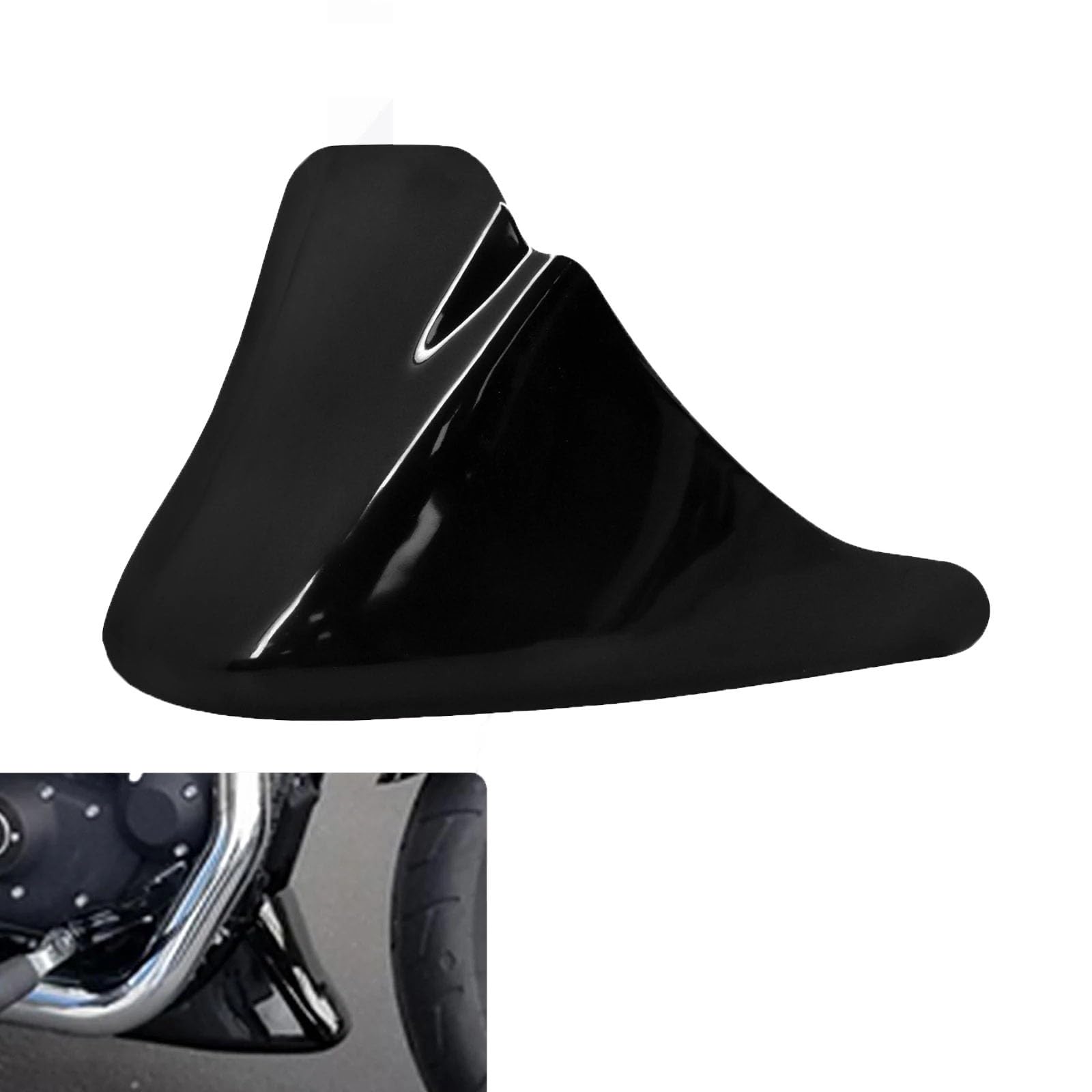 ChunLK Schwarzer Motorrad-Kotflügel vorne unten, Spoiler-Kotflügel, for Sportster XL 883 1200 Iron 2005-2014 ABS ChunLK Schwarzer Motorrad-Kotflügel vorne unten, Spoiler-Kotflügel, for Sportster XL 883 1200 Iron 2005-2014 ABS von ChunLK