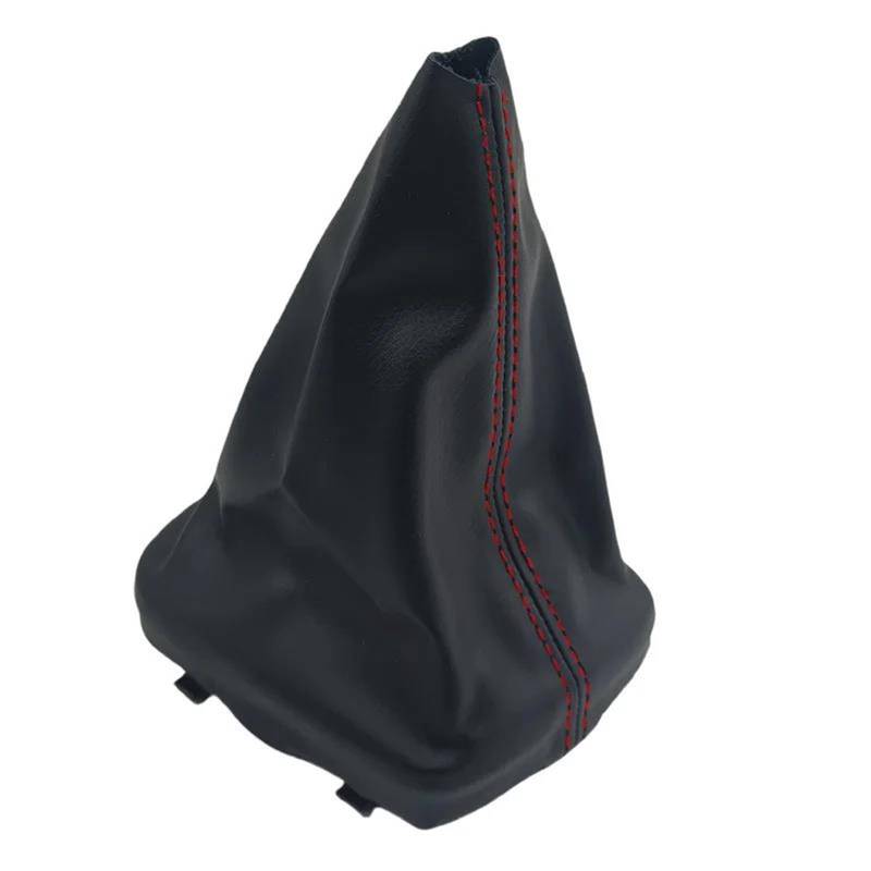 Auto Schalthebel Für A3 Für S3 Für 8P 2003-2013 6 Gang Schaltknauf Schalthebelmanschette Staubschutzhülle Getriebemanschette Schaltgriffe Rote Linie Schaltknauf Schalthebel(Gear Boot) von Chwqfuhf