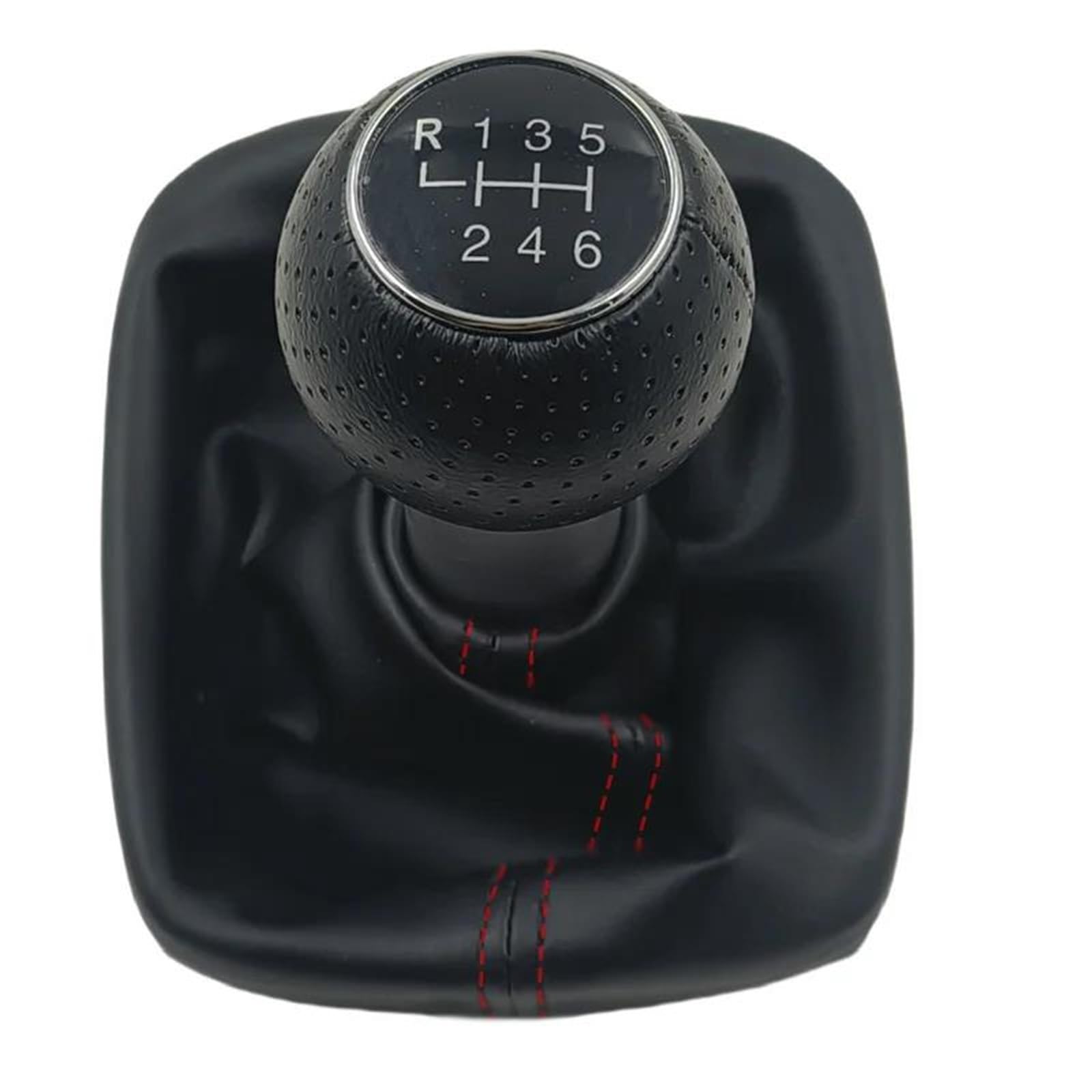 Auto Schalthebel Für A3 Für S3 Für 8P 2003-2013 6 Gang Schaltknauf Schalthebelmanschette Staubschutzhülle Getriebemanschette Schaltgriffe Rote Linie Schaltknauf Schalthebel(Type 1) von Chwqfuhf