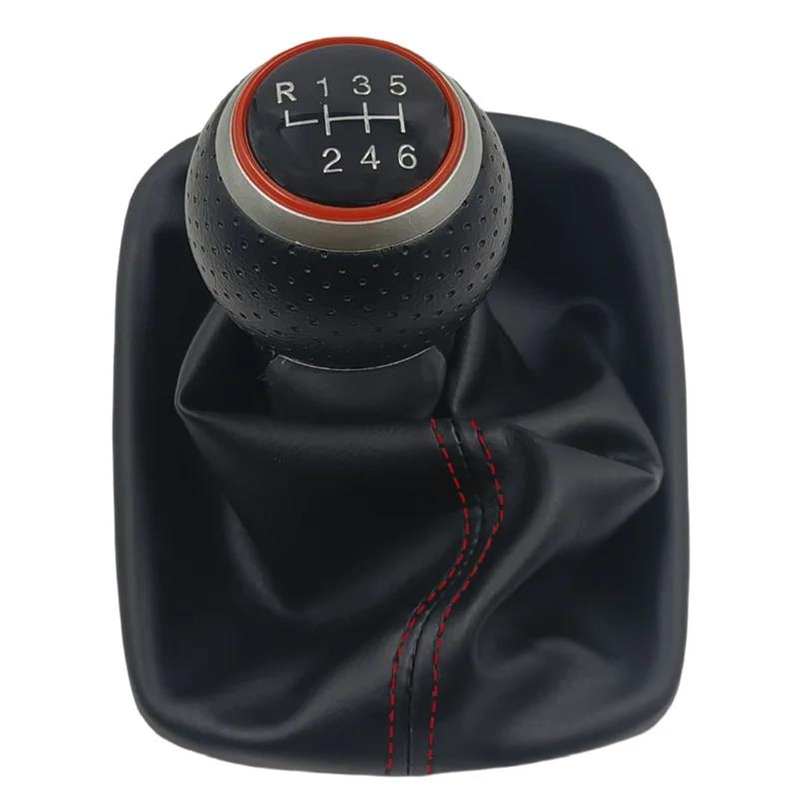 Auto Schalthebel Für A3 Für S3 Für 8P 2003-2013 6 Gang Schaltknauf Schalthebelmanschette Staubschutzhülle Getriebemanschette Schaltgriffe Rote Linie Schaltknauf Schalthebel(Type 3) von Chwqfuhf