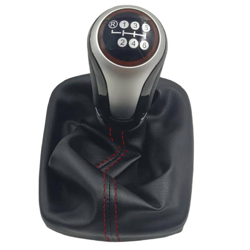 Auto Schalthebel Für A3 Für S3 Für 8P 2003-2013 6 Gang Schaltknauf Schalthebelmanschette Staubschutzhülle Getriebemanschette Schaltgriffe Rote Linie Schaltknauf Schalthebel(Type 5) von Chwqfuhf