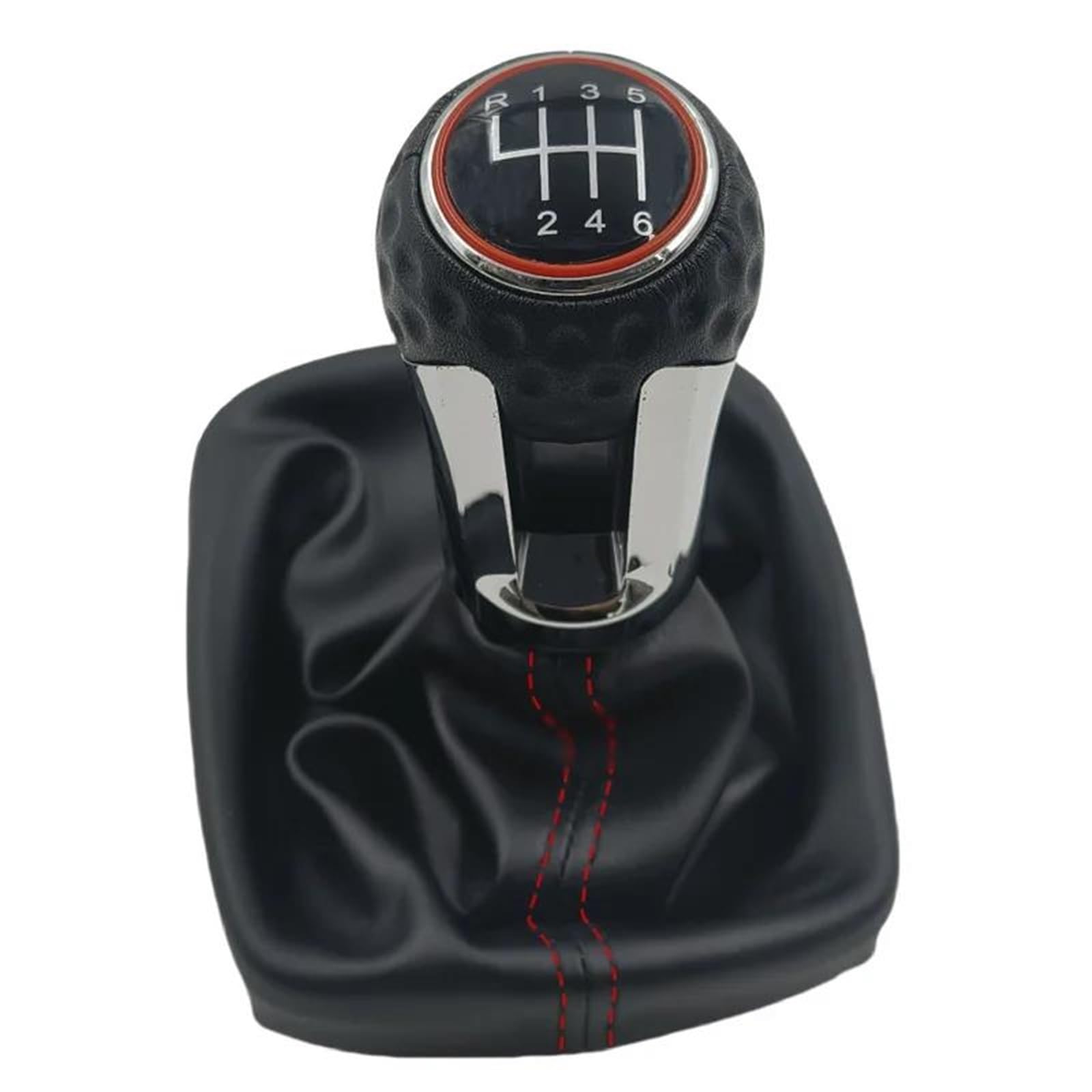 Auto Schalthebel Für A3 Für S3 Für 8P 2003-2013 6 Gang Schaltknauf Schalthebelmanschette Staubschutzhülle Getriebemanschette Schaltgriffe Rote Linie Schaltknauf Schalthebel(Type 6) von Chwqfuhf