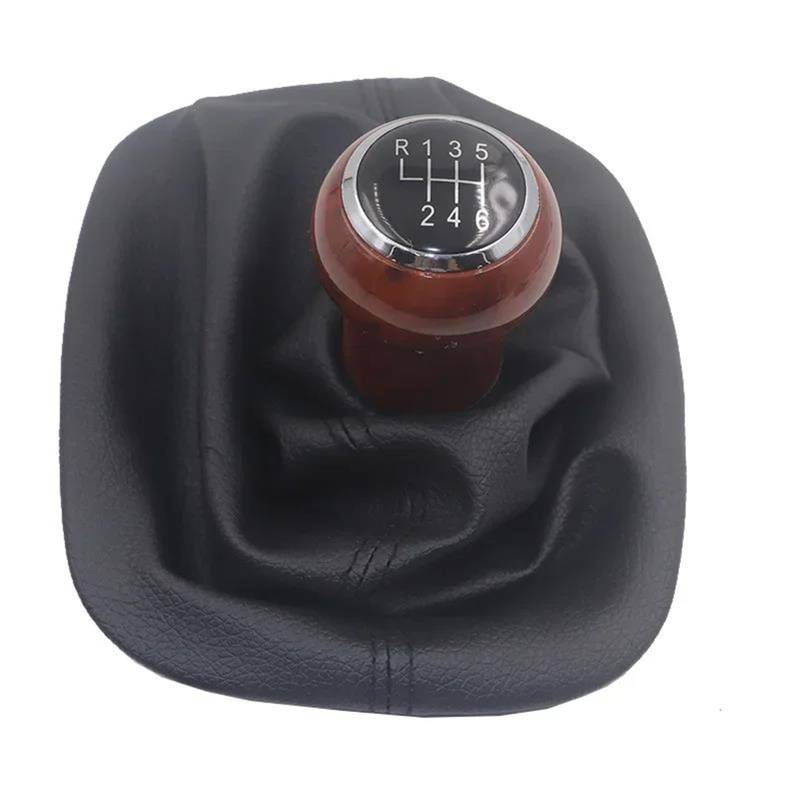 Auto Schalthebel Für A6 2 II (C5) 1997-1999 2000 2001 2002 2003 2004 2005 Schaltknauf Ledermanschette Schalthebelgriff Schalthebelmanschette Schaltknauf Schalthebel(6 Speed Black) von Chwqfuhf