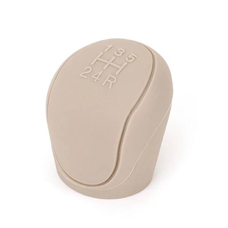 Auto Schalthebel ​Universell 6-Farbiger Schalthebelgriff rutschfeste Griffhülle Silikon Schaltknaufabdeckung Auto Schalthebelmanschetten Autozubehör Schaltknauf Schalthebel(Beige) von Chwqfuhf